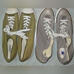 Converse Men's Sneakers, Gray And Olive